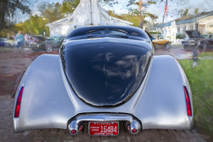  1938 Silver Lincoln Zephyr 3 Window Coupe X 13