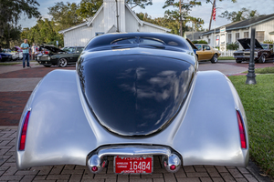  1938 Silver Lincoln Zephyr 3 Window Coupe X 16