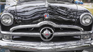 1950 Black Ford Deluxe 2-Door Club Coupe X104