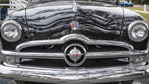 1950 Black Ford Deluxe 2-Door Club Coupe X105