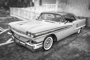 1958 White Oldsmobile 98 Coupe X 4