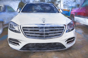 2019 White Mercedes Benz S-Class 450 Sedan X 2