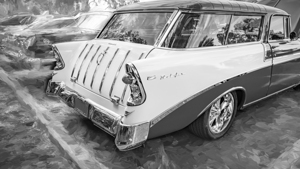 1956 Blue Chevrolet Bel Air Nomad Station Wagon X 12