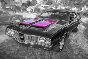 1970 Black Oldsmobile 442 W30 X 10