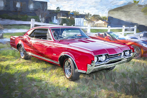 1967 Red Oldsmobile 442 X 9
