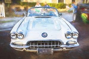 1958 White Corvette C1 X 2