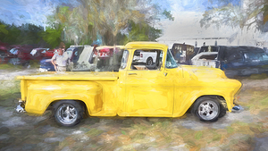  1957 Yellow Chevy Pick Up Truck 3100 Series X 4
