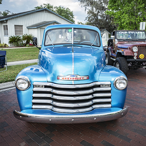 1950 Blue Chevrolet Pick Up Truck 3100 series X 1