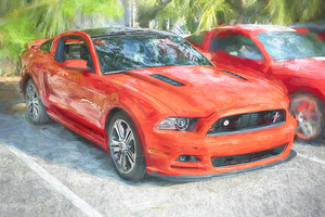 2013 Red Ford Mustang GT 5 0 CS California Special X 1