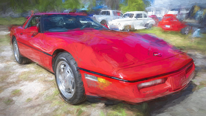 1986 Red C4 Chevrolet Corvette C4 X 2