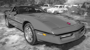 1986 Red C4 Chevrolet Corvette C4 X 5