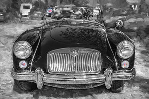 1960 Black MGA 1600 Roadster Convertible X 2