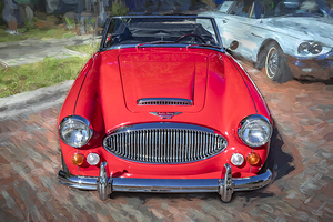 1967 Red Austin Healy 3000 MK BJ8 X1 3