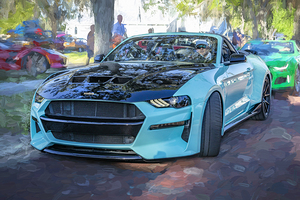 2021 Blue Ford Peregrine Mustang Revenge GT Convertible X  3