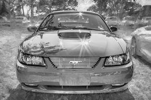 2004 Red Ford Mustang Mach 1 40th Anniversary X 2