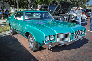 1972 Radiant Green Oldsmobile Cutlass X 3