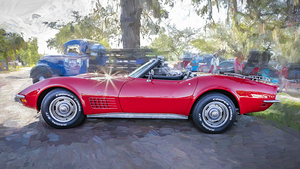 1971 Red Chevrolet C3 Corvette x 6