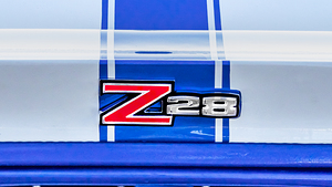  1973 Blue & White Chevrolet Camaro Z28 X 1