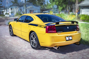 2006 Yellow Dodge Charger Daytona SRT X 5