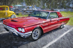 1964 Red Ford Thunderbird X 1