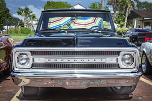 1969 Black Chevrolet C10 Pick Up Truck X1 7