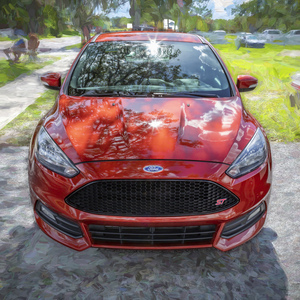 2018 Red Ford Focus ST X113