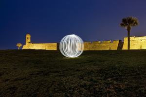 Ball of Light Having a Ball at the Fort St Augustine  X100