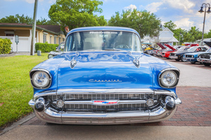 1957 Blue Chevrolet 150 Custom X 103