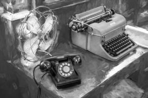 Fire Chiefs Desk Typewriter Fan X102