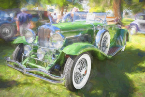 1929 Green Duesenberg Model J Convertible X 12