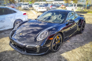  2014 Black Porsche 911 Turbo S Coupe X 4