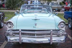 1955 White Blue Ford Fairlane Skyliner X100 15