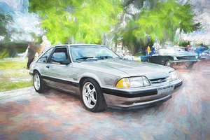 1989 Silver Ford Mustang LX 5.0 Hatchback X1 3