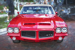 1972 Red Pontiac GTO Convertible X1 6