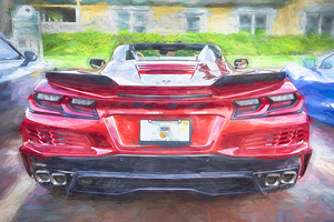 2024 Red Mistic Chevrolet Corvette E RAY Convertible X1  1