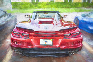 2024 Red Mistic Chevrolet Corvette E RAY Convertible X1  5