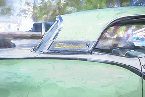 1957 Green Ford Fairlane Skyliner Convertible X1 4