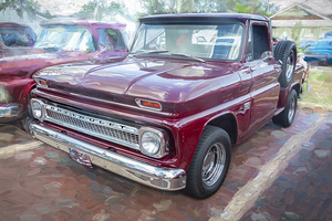 1966 Burgundy Chevrolet Custom C10 Pick Up Truck X100 2