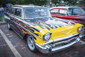 1957 Black Chevrolet Bel Air Nomad Station Wagon X1 8