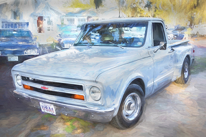 1967 Gray Chevrolet Stepside C10 Stepside Pickup Truck X11 5