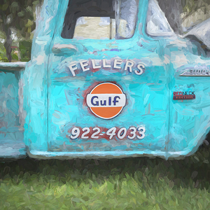 1956 Blue Chevrolet 3100 Stepside Pickup Truck X1 4