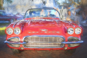 1961 Red Chevrolet Corvette Convertible 4