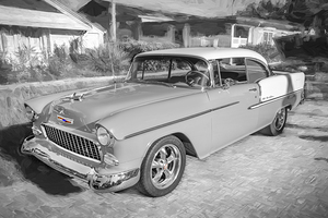 1955 Yellow Chevrolet Bel Air X2 10