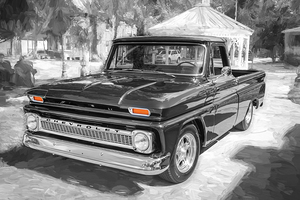1966 Dark Green Chevrolet Custom C10 Pick Up Truck X1 1