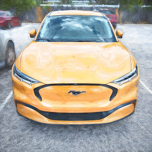 2024 Cyber Orange Ford Mustang Mach E Crossover X12 4