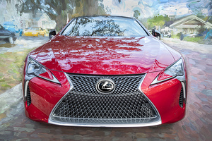 2021 Infrared Lexus LC500 Convertible X1 9