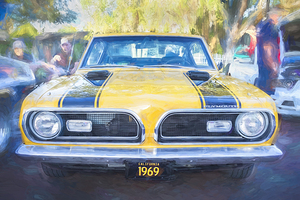 1969 Yellow Plymouth HEMI Barracuda Fastback X100 11