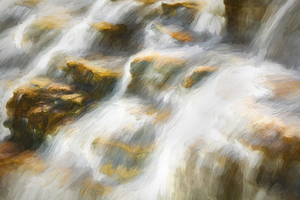 Waterfall Triple Falls Glacier National Park 109 