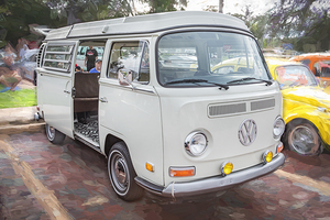 1971 Tan Volkswagen Bus Camper Van X2 2