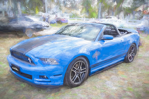 2014 Grabber Blue Ford Mustang Convertible V6 X1 10